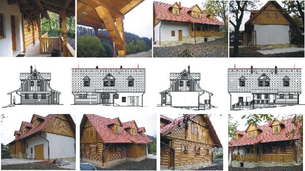 Rodinný dům - roubenka v obci Pařezská Lhota u Jičína - novostavba