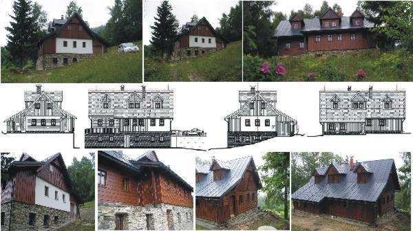 Rodinný dům  - roubenka na území CHKO Krkonoše - novostavba