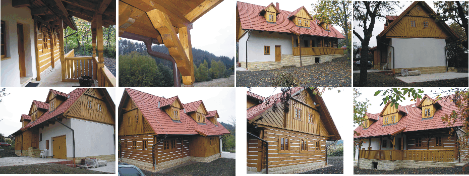 Rodinný dům - roubenka - Pařezská Lhota u Jičína CHKO Český ráj - novostavba
